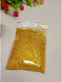 Блискітки / 50 грамів / золото голограма/фракція 1/128