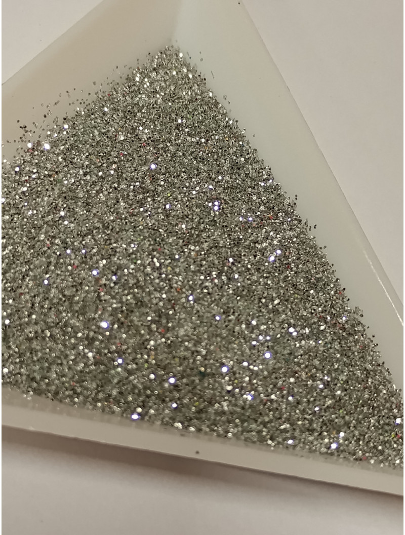 Блискітки (глітер) Паковання 50 грамів. Колір срібло