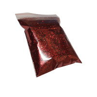 Блискітки СЕРЕДНЯ ФРАКЦІЯ / 50 грамів / червоний