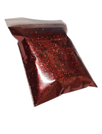 Блискітки СЕРЕДНЯ ФРАКЦІЯ / 50 грамів / червоний