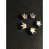 Металева Бусяна "корона" Розмір — 8 × 8 мм. Колір — срібло. Ціна вказана за 1 шт.