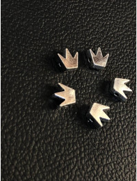 Металева Бусяна "корона" Розмір — 8 × 8 мм. Колір — срібло. Ціна вказана за 1 шт.