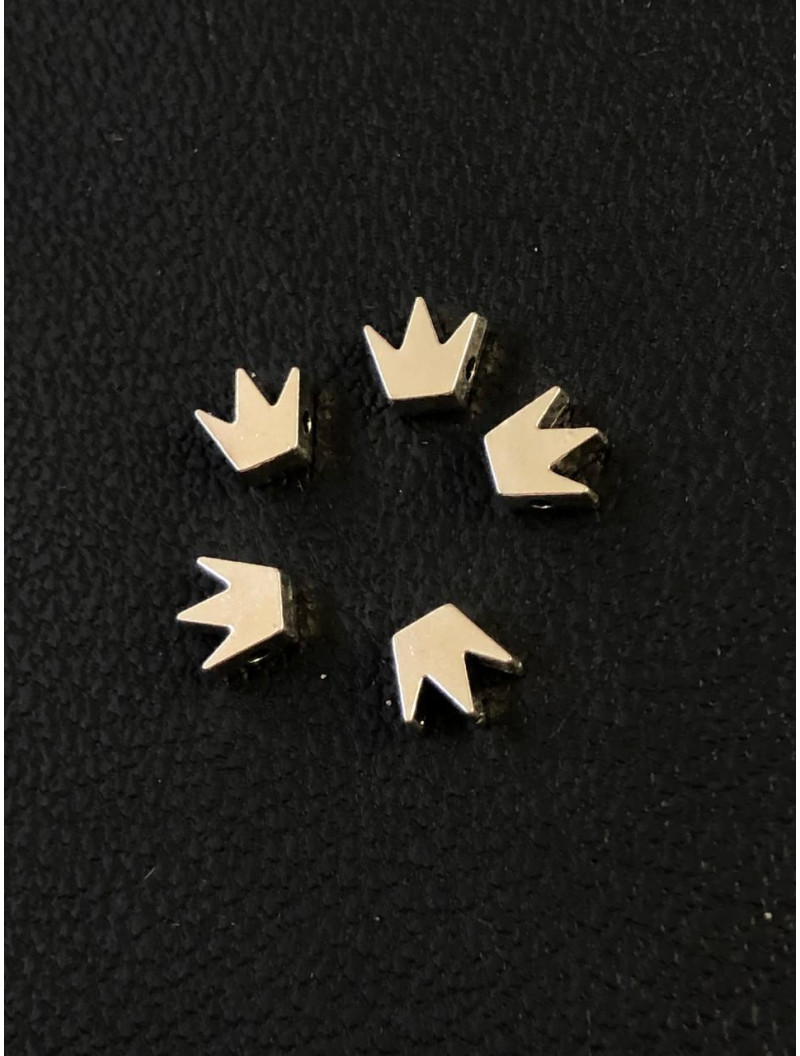 Металева Бусяна "корона" Розмір — 8 × 8 мм. Колір — срібло. Ціна вказана за 1 шт.
