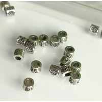 Металлическая бусина/3×3/ 20 шт/ сталь