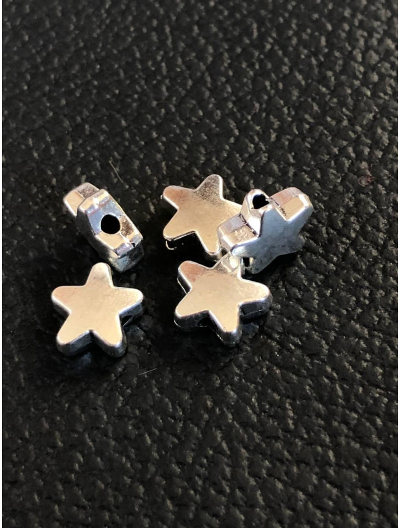Металева Бусяна "зірка" Розмір — 8 мм. Колір — срібло. Ціна вказана за 1 шт.