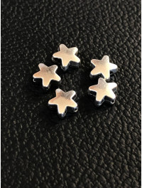 Металева Бусяна "зірка" Розмір — 8 мм. Колір — срібло. Ціна вказана за 1 шт.