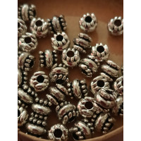 Металлическая бусина/6,5×6/ 5 шт/ сталь