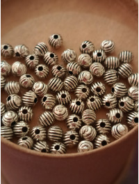 Металева намистина/3 мм/20 шт./ сталь