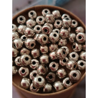 Металлическая бусина/6.5мм/ 5 шт/ сталь