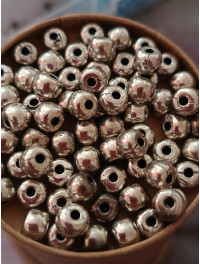 Металева намистина/6.5мм/ 5 шт./ сталь