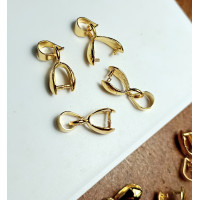 Тримач/розмір 4*14 мм/колір лимонне золото