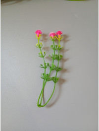 Домішка на ніжку/9 см/рожева квітка