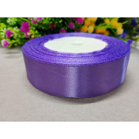Атласна стрічка/2,5 см/23 метри/бузковий