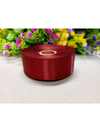 Атласна стрічка/2,5 см/23 метри/бордо