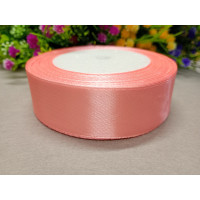 Атласна стрічка/ 2,5 см/23 метри/рожевий