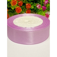 Атласная лента/ 2,5 см/ 23 метра/  светло фиолетовый