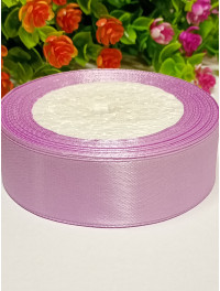 Атласна стрічка/ 2,5 см/23 метри/світло-фіолетовий
