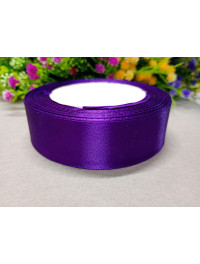 Атласна стрічка/ 2,5 см/23 метри/фіолетовий