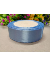 Атласна стрічка/ 2,5 см/23 метри/блакитний