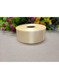 Атласна стрічка/2,5  см/23 метри/бежевий