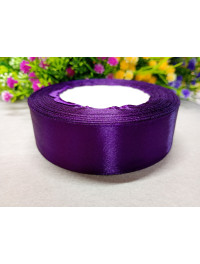 Атласна стрічка/2,5 см/23 метри/фіолетовий