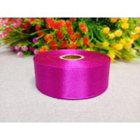 Атласна стрічка/ 2,5 см/23 метри/фуксія