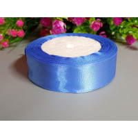 Атласная лента/ 2.5 см/ 23 метра/ светло синий