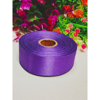 Атласна стрічка/2.5 см/23 метри/фіолетовий