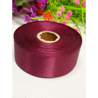 Атласна стрічка/2.5 см/23 метри/сливовий