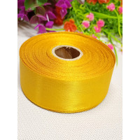 Атласная лента/ 2.5 см/ 23 метра/ золотой