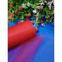 Фатин сітка/червоний/ Ширина 15 см. Ціна за 1 метр