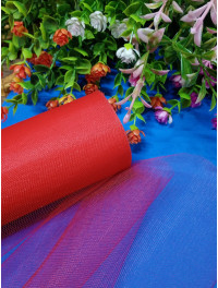 Фатин сітка/червоний/ Ширина 15 см. Ціна за 1 метр