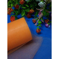 Фатин сітка/жовтогарячий/ Ширина 15 см. Ціна за 1 метр