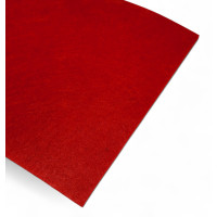Фетр 1 мм м'який. Розмір 20 * 25 см. Колір червоний