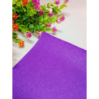 Фетр 1 мм м'який. Розмір 20 * 25 см. Колір фіолетовий