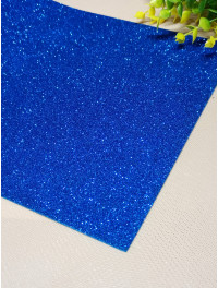 Фоміран із глітером/ Розмір А4/Колір — електрик/ Ціна за аркуш