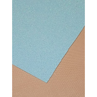 Фоміран із глітером/ Розмір А4/Колір — блакитний/ Ціна за аркуш