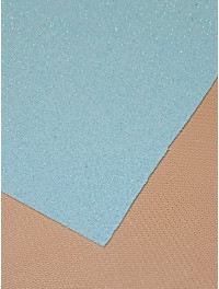 Фоміран із глітером/ Розмір А4/Колір — блакитний/ Ціна за аркуш