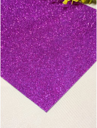 Фоміран із глітером/ Розмір А4/ Колір — світло-фіолетовий/ Ціна за аркуш