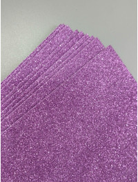 Фоміран глітерний із клейовою/20×30/світло-фіолетовий