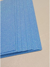 Фоміран глітерний із клейовою/20×30 см/блакитний 2