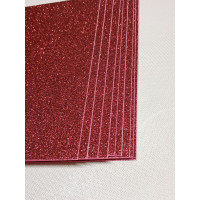 Фоміран глітерний із клейовим/20×30 см/бордо
