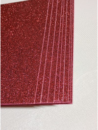 Фоміран глітерний із клейовим/20×30 см/бордо