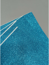 Фоміран глітерний із клейовою. Розмір 20×30 см. Колір блакитний