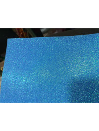 Фоміран глітерний із клейовою. Розмір 20×30 см. Колір блакитний