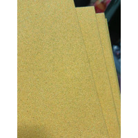 Фоміран глітерний із клейовою. Розмір 20×30 см. Колір жовтий