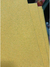 Фоміран глітерний із клейовою. Розмір 20×30 см. Колір жовтий