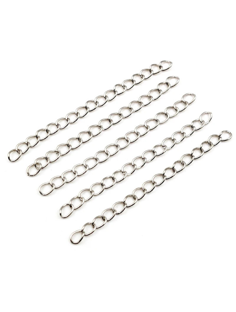 Подовжувачі. Довжина — 5 см. Колір — срібло. Ціна вказана за 10 шт.