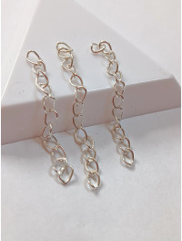 Подовжувачі. Довжина — 5 см. Колір — срібло. Ціна вказана за 10 шт.