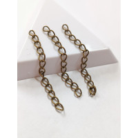 Удлинители. Длина - 5 см. Упаковка 10 шт. Цвет - бронза